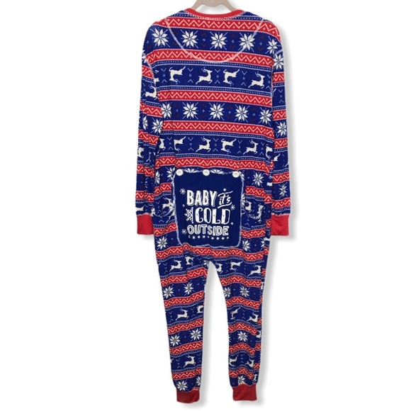 URBAN HERITAGE Reindeer Snowflakes Onesie Pyjamas - Picture 2 of 9